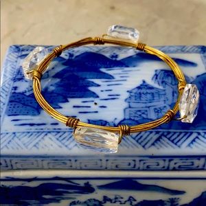 Handmade crystal bangle